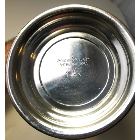 1847 Rogers Bros Wine Decanter  Goblet Set of  7 pieces on Silver Plated Tray - Picture 10 of 16